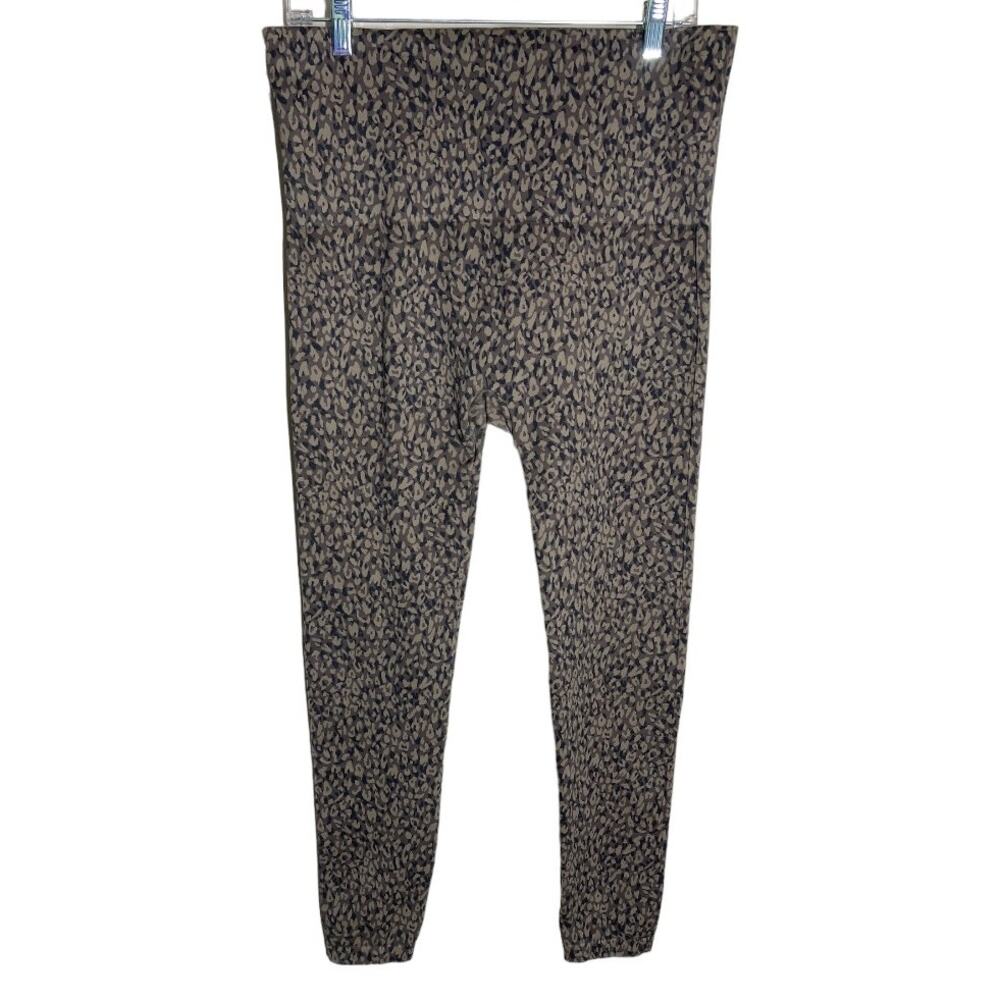 SPANX Look At Me Now Brown Black Animal Print Legging Pants 3X - Picture 2 of 5